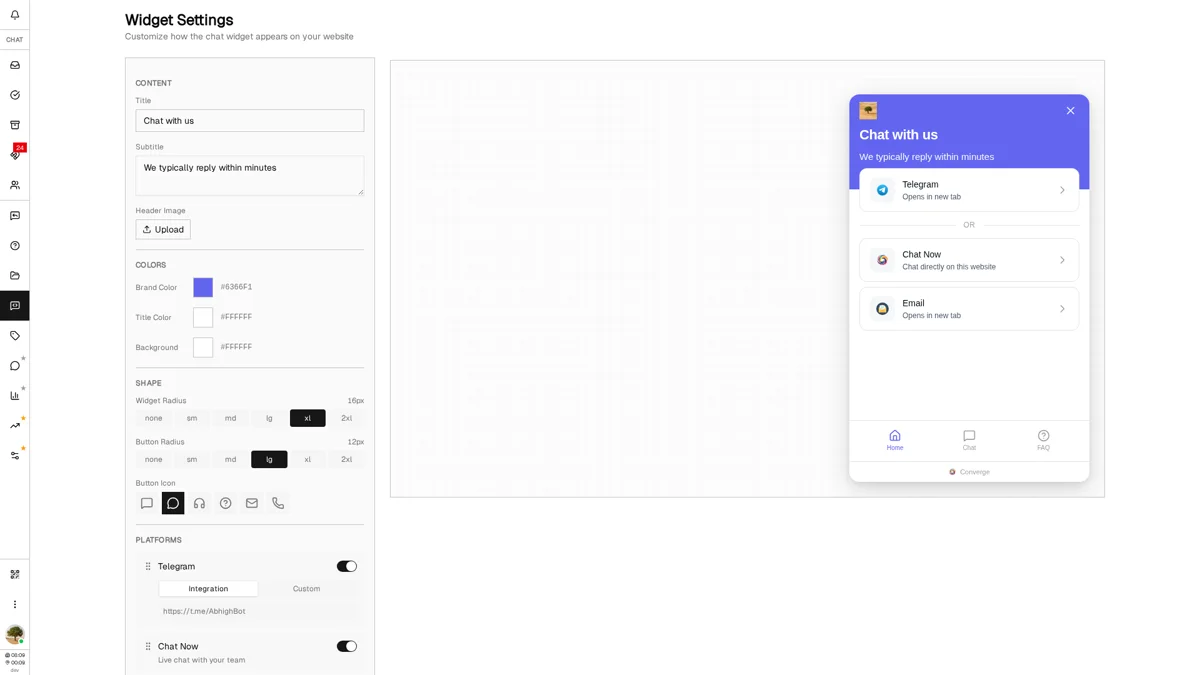 Embeddable Chat Widget